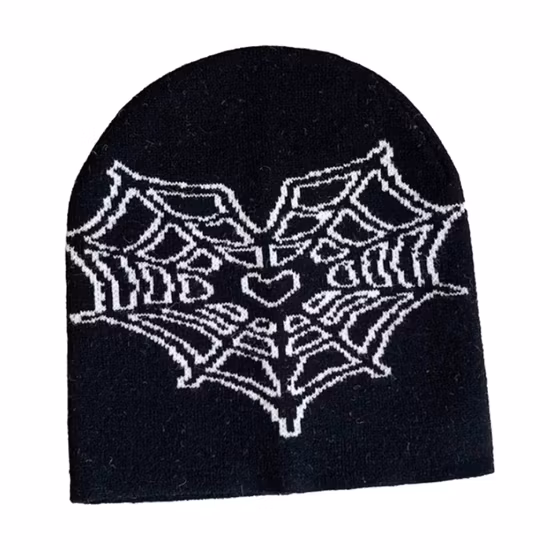 Childre hiver chaud mode tricot dinosaure Jacquard manchette chapeau casquette