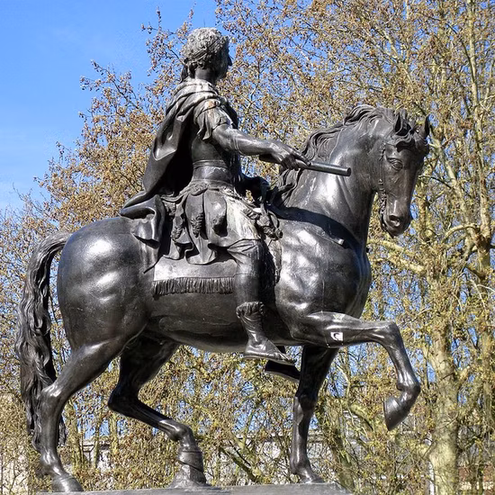 Sculpture en bronze du conquistador espagnol de Juan De Onate chevauchant un cheval
